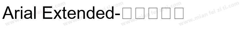 Arial Extended字体转换